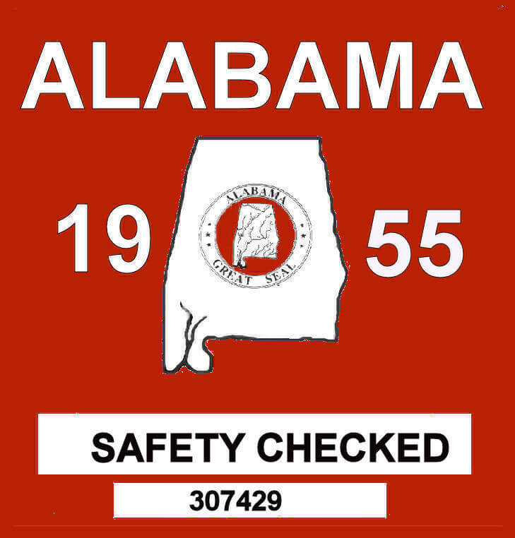 (image for) 1955 Alabama Safety Checked
